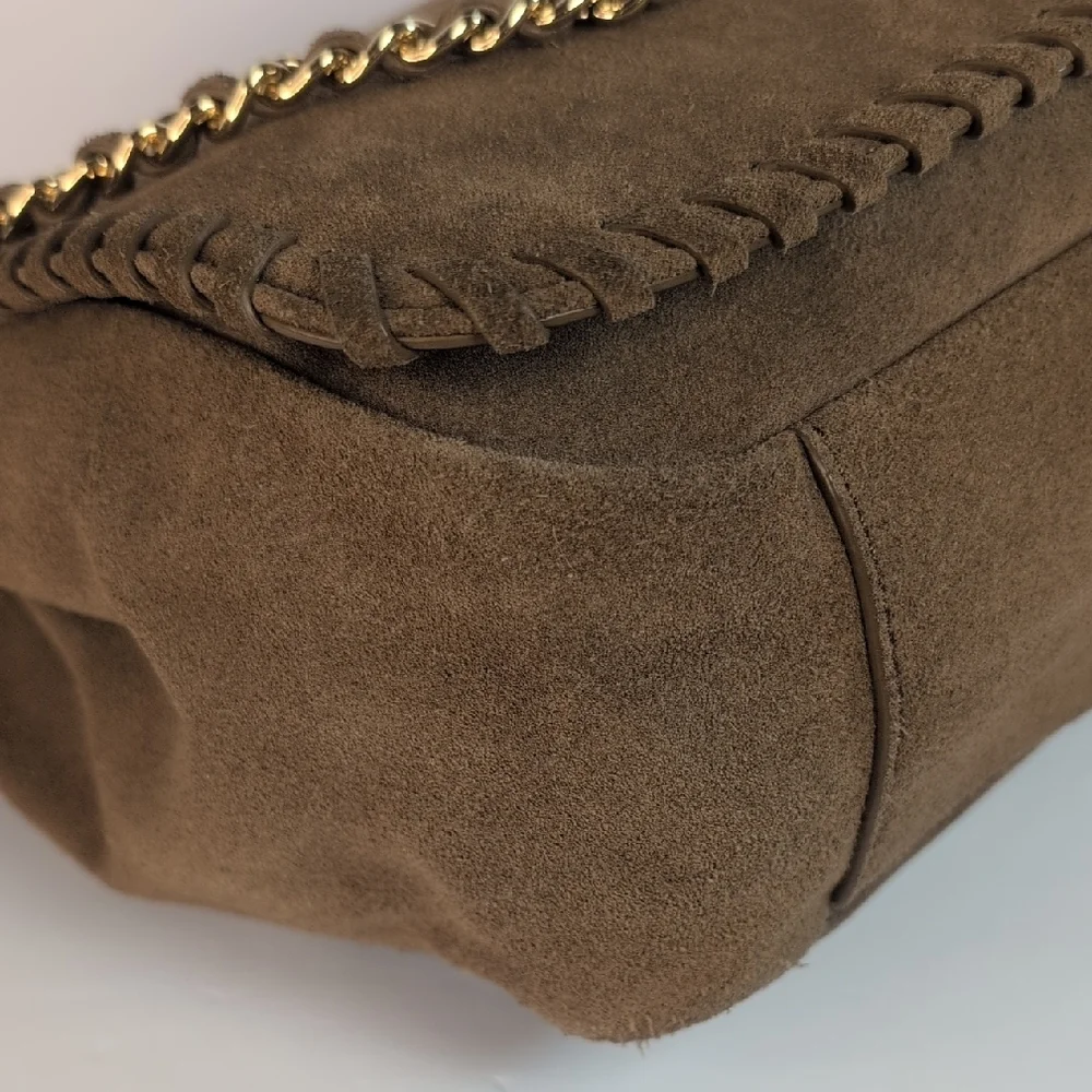 Tory Burch Marion Suede Flap Shoulder Bag